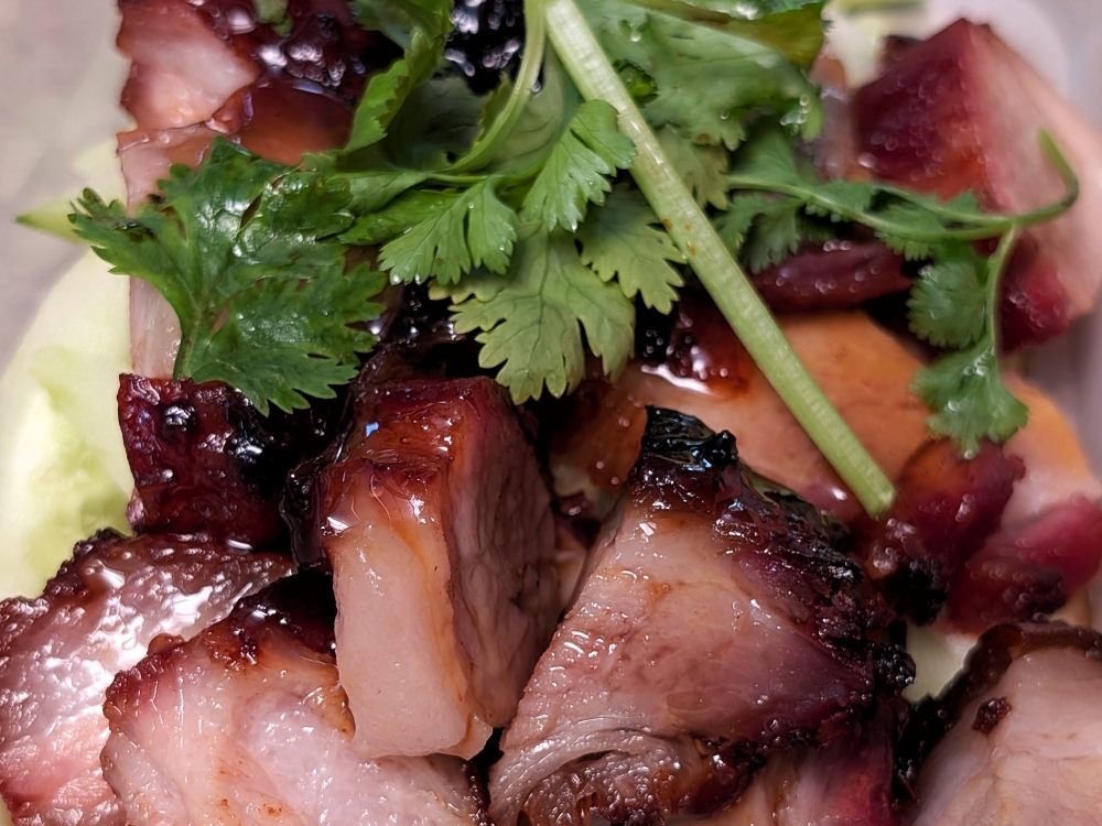 The ‘to dei char siew’ has been hyped up online and in newspaper clippings in the restaurant, but it lacked the sort of deep caramelisation that makes a truly great ‘char siew’. — Picture by Ethan Lau