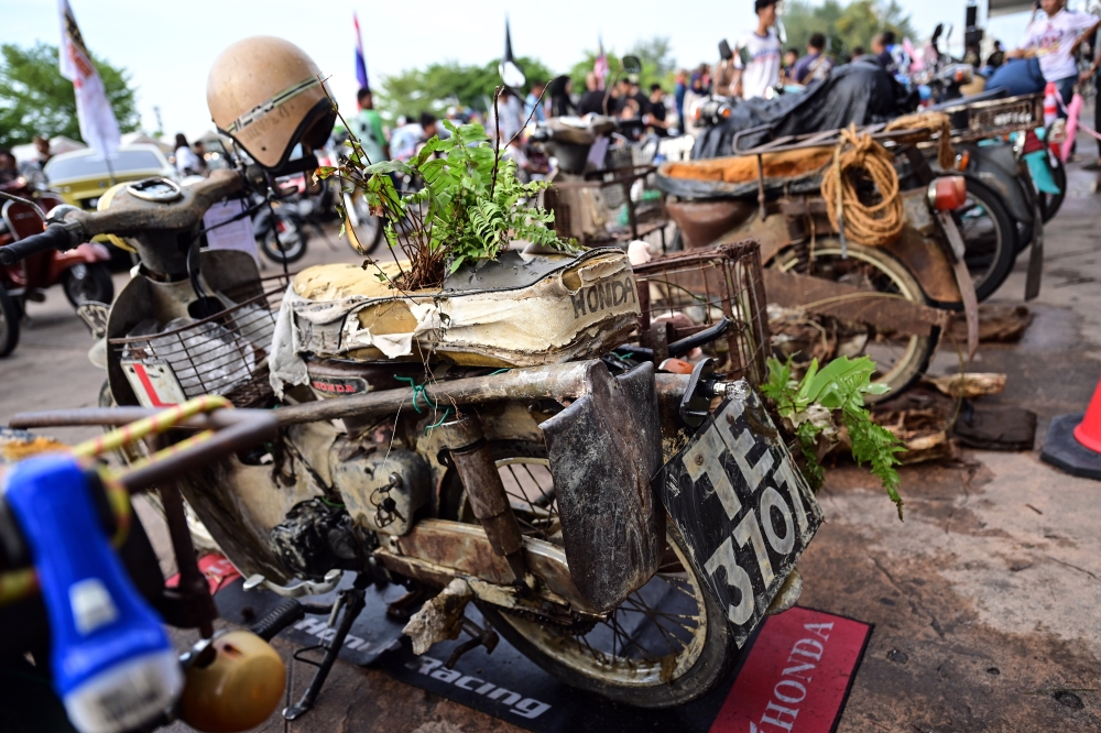 Classic motorcycles on display at the closing ceremony of the Terengganu Classic Festival 2.0 2026. — Bernama pic