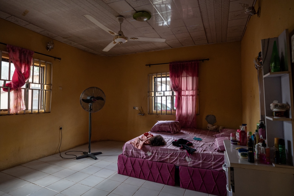 A view of Precious’ room inside her home in Benin City on May 21, 2026, after returning to Nigeria in 2021 following her trafficking overseas in 2011. — AFP pic 