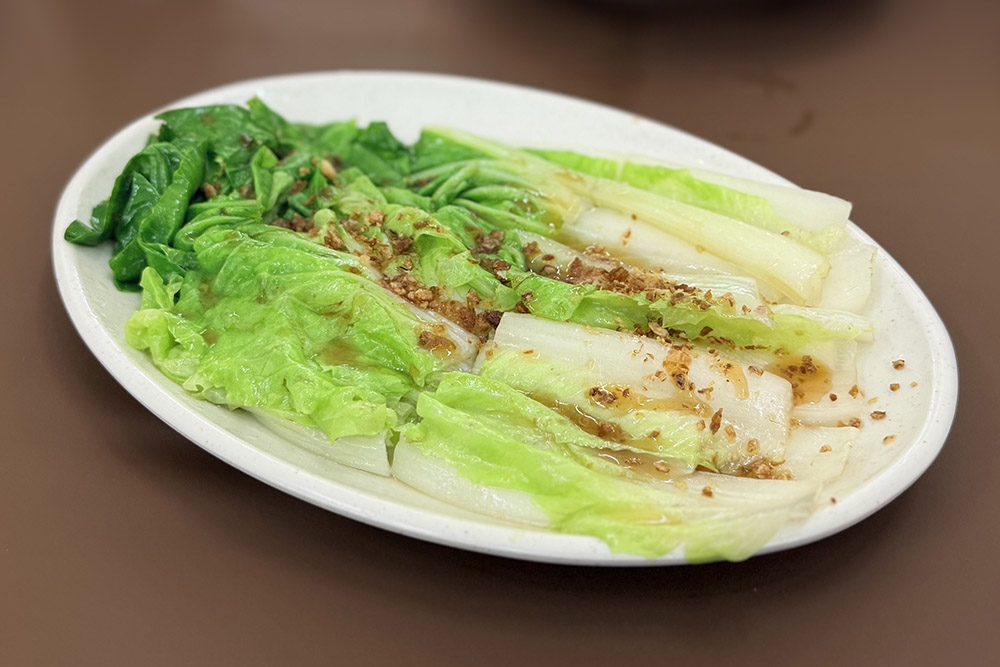 Blanched Chinese greens. — Picture by CK Lim