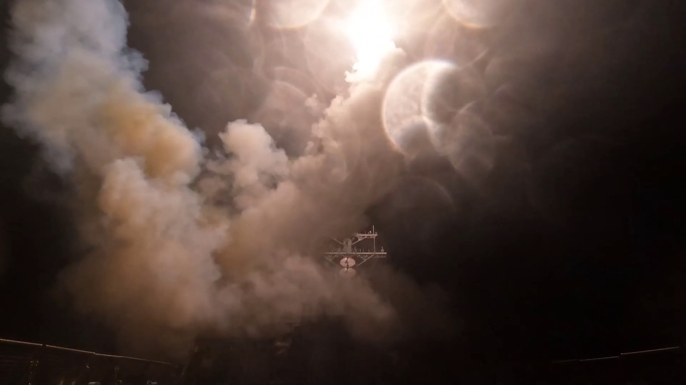 US warplane fires on ship attempting to breach Iran ports blockade