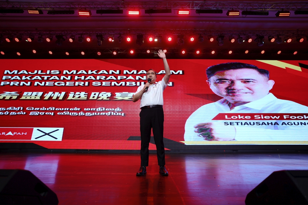 Pakatan sets 23‑seat target as Anthony Loke rallies for stronger Negeri Sembilan mandate