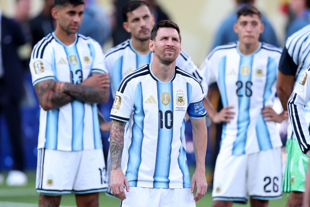Argentina’s Lionel Messi looks dejected after the 2026 FIFA World Cup final match against Spain at New York New Jersey Stadium in East Rutherford, New Jersey, on July 19, 2026. — AFP pic
