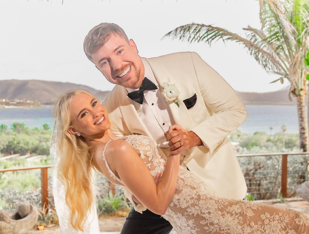 MrBeast is married! World’s biggest YouTuber weds longtime love Thea Booysen in private island ceremony with just 70 guests