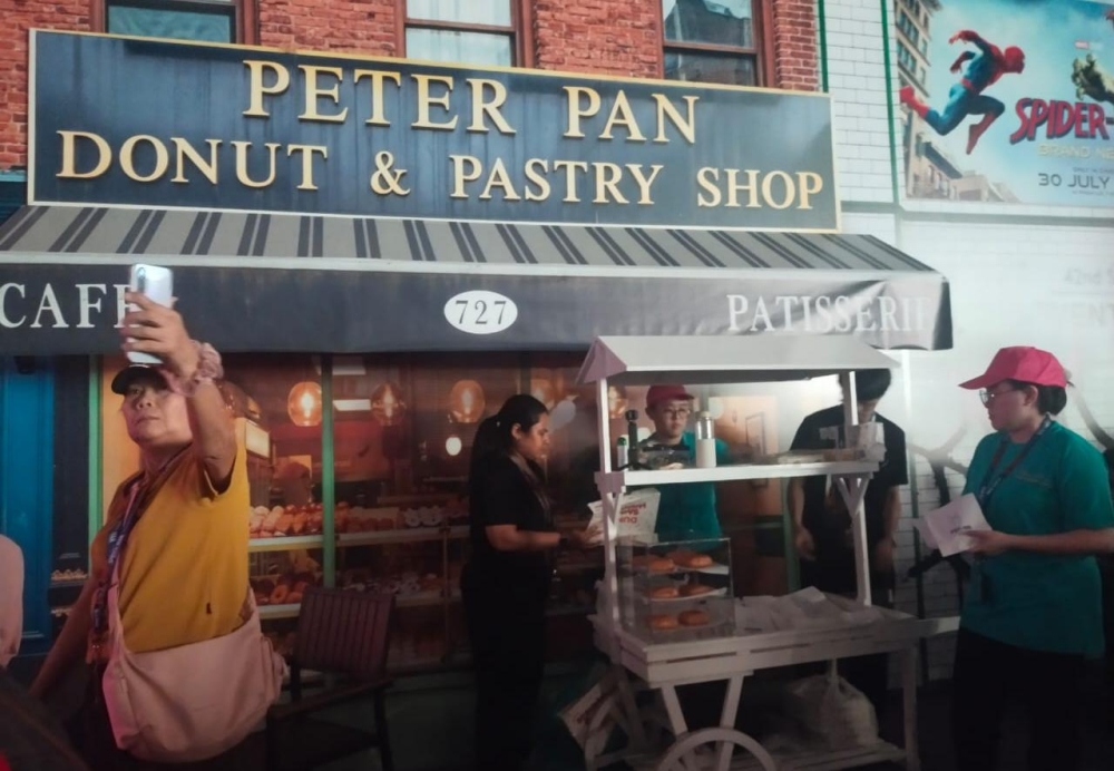 A replica of Peter Pan Donut & Pastry Shop, the bakery where Michelle ‘MJ’ Jones, played by Zendaya, worked part-time in the Spider-Man films, was among the attractions, with visitors also receiving complimentary doughnuts. — Picture by Ian Jeremiah Patrick