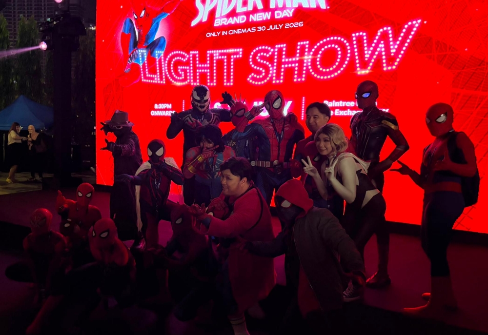 Fans arrived in costume as Spider-Man and other characters from across the Spider-Verse, adding to the celebration of Marvel’s iconic web-slinger. — Picture by Ian Jeremiah Patrick