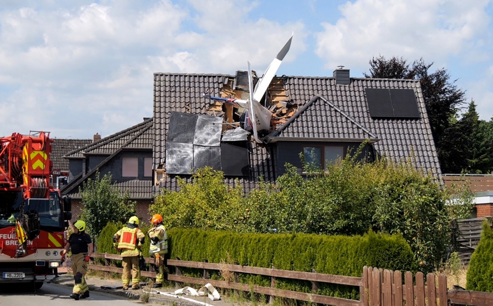 Two men die as light aircraft crashes into house in Germany