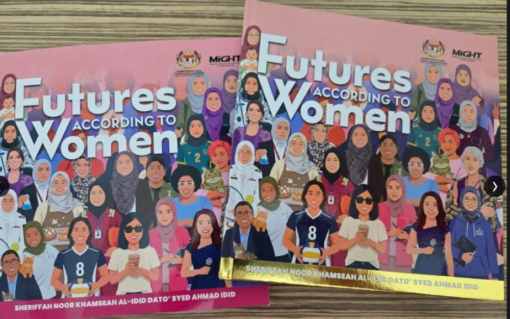The ‘Futures According to Women’ books. — Picture courtesy of Sheriffah Noor Khamseah Al-Idid Syed Ahmad Idid