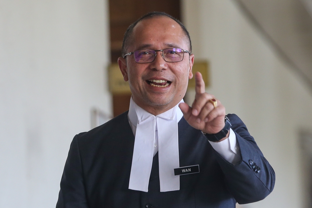Deputy public prosecutor Datuk Wan Shaharuddin Wan Ladin at the Kuala Lumpur High Court on March 11, 2026. — Picture by Yusof Isa