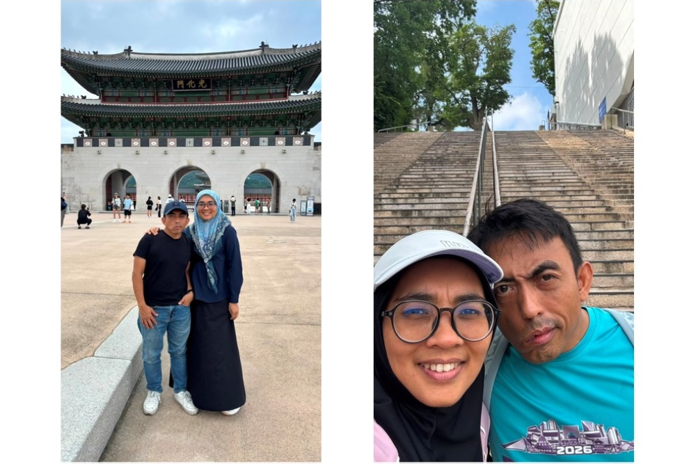 The author and his wife visiting a palace in Seoul and a K-drama filming location. — Pictures by the author
