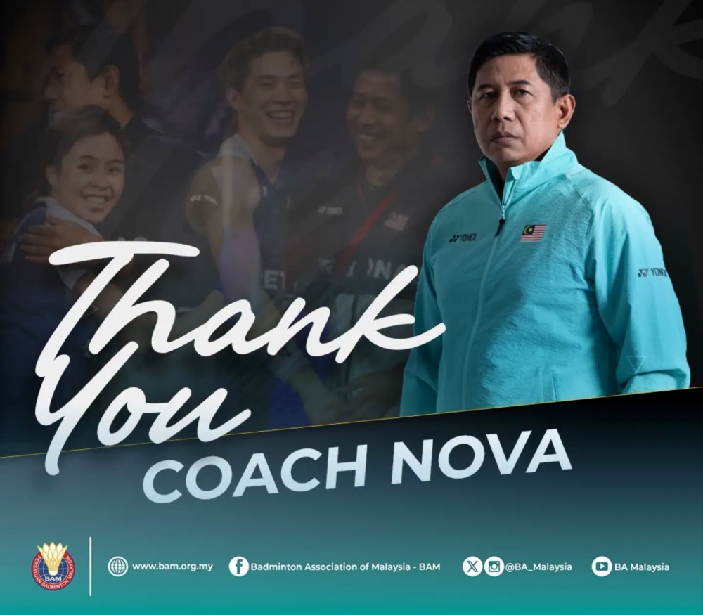 Nova Widianto to leave BAM after guiding Malaysia to historic mixed doubles badminton world title