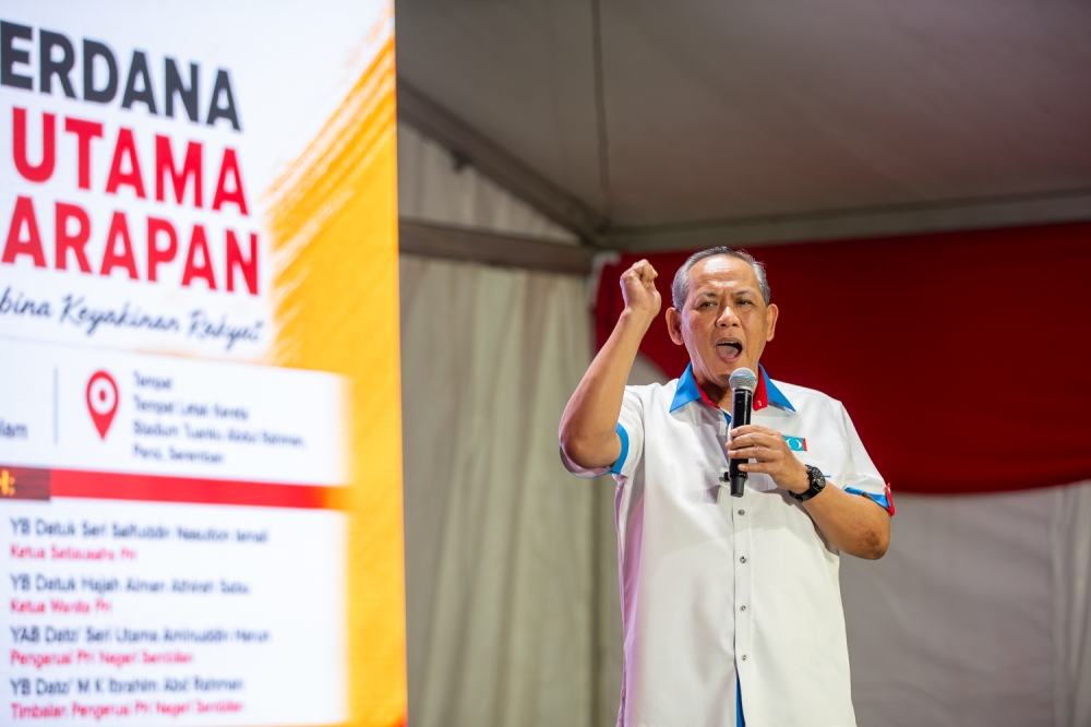 Linggi is expected to be one of the election’s defining contests after caretaker Menteri Besar Datuk Seri Aminuddin Harun left his long-held Sikamat seat to contest there. — Picture by Raymond Manuel