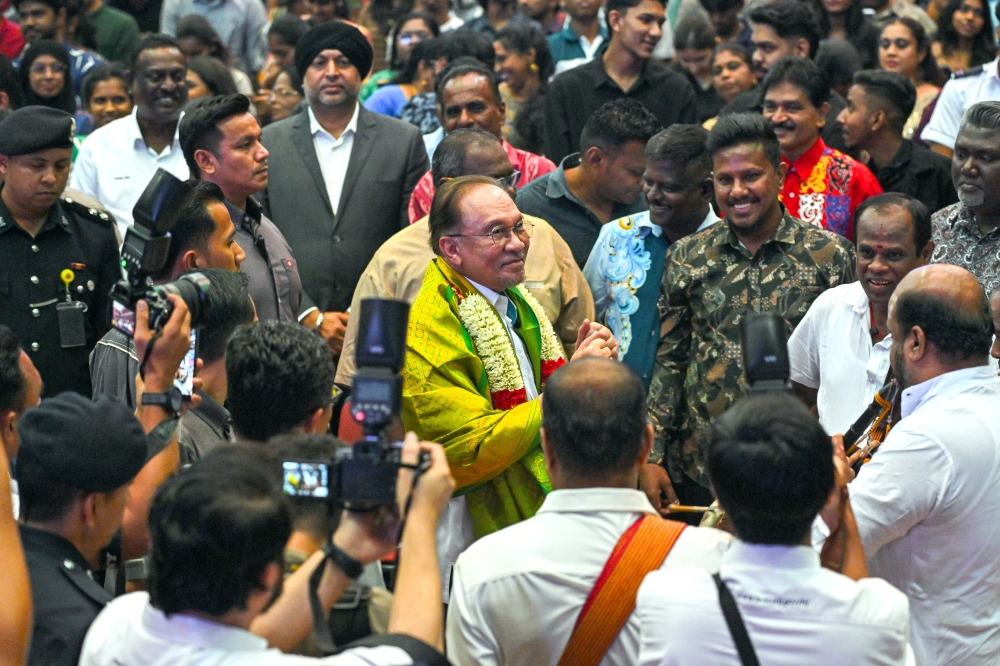 Prime Minister Datuk Seri Anwar Ibrahim attending a meet-and-greet session with Indian students at Universiti Malaya in this file picture dated May 10, 2026. The author argues that young Malaysians and minority communities should hold the government accountable by measuring promises against actual outcomes. — Bernama pic 
