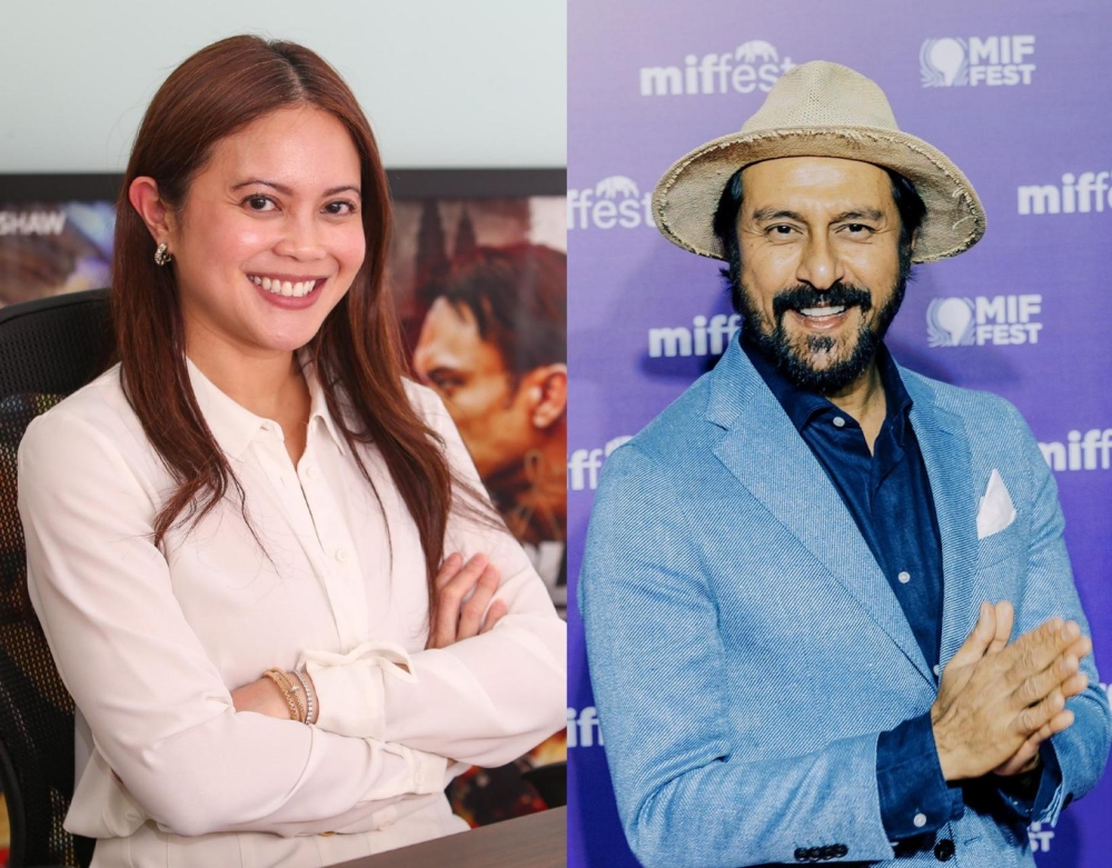 Astro Shaw head Raja Jastina Raja Arshad (left) and Malaysian actor Bront Palarae both see Asian cinema growing in quality and appeal. — Picture by Yusof Mat Isa