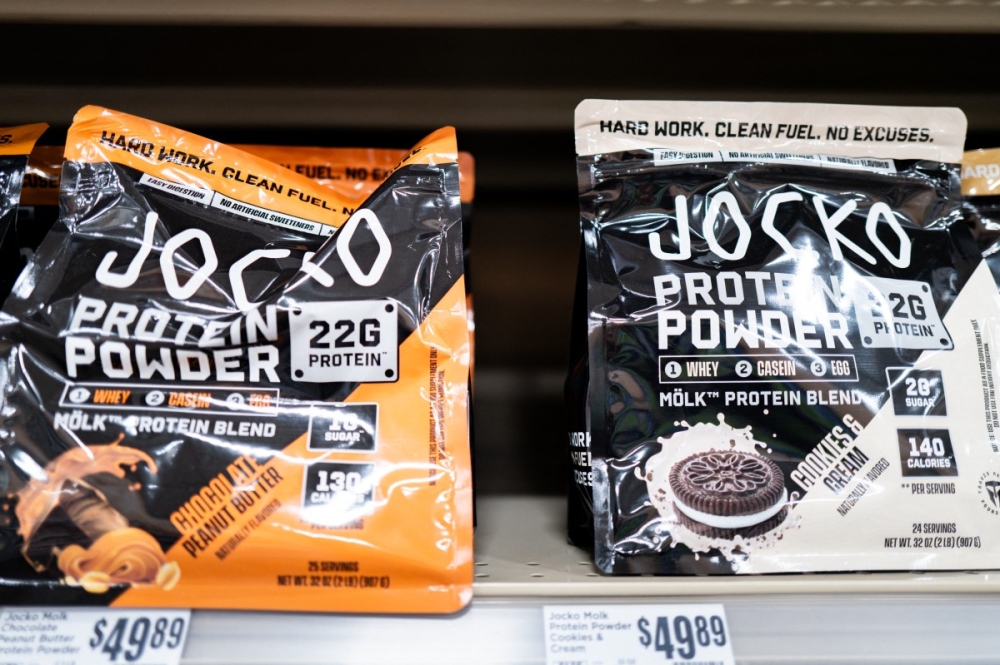 Whey protein powder is displayed on shelves at an H-E-B grocery store on June 29, 2026 in Austin, Texas. — Brandon Bell/Getty Images North America/Getty Images pic via AFP 
