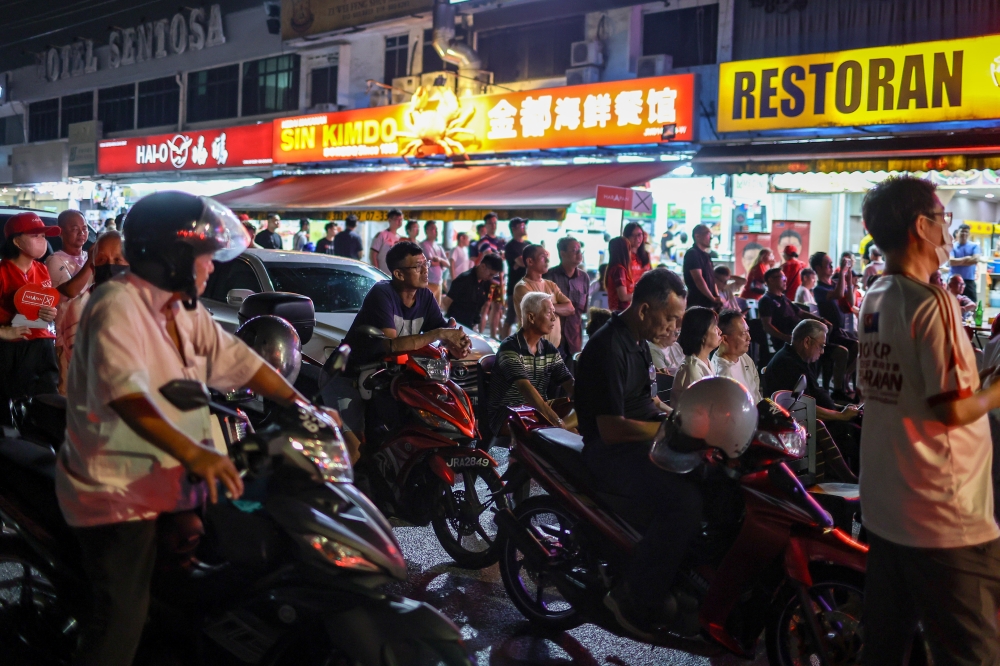 Malaysian voters listen to political leaders during the state election campaign, as debates over identity, representation and communal politics take centre stage. — Bernama pic