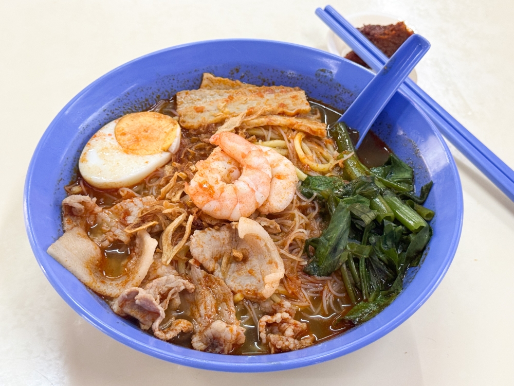Penang Prawn Noodle is a nod to the owner's heritage, featuring a rich, sweet broth that uses more prawn shells than pork. — Picture by Lee Khang Yi