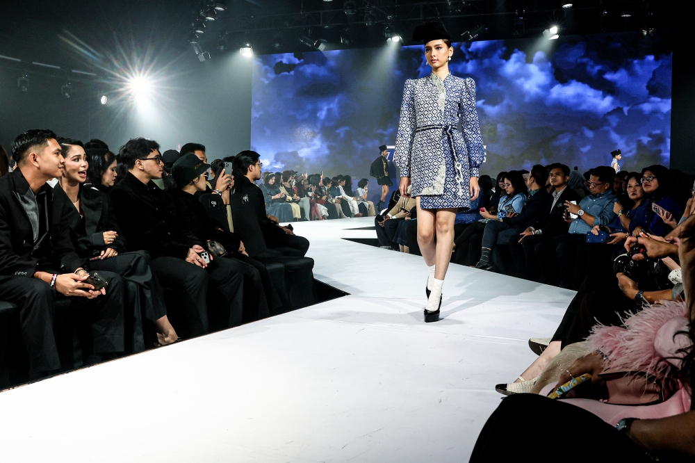 Cultural motifs meet modern tailoring in Zachrin Jaafars’ latest showcase. — Bernama pic