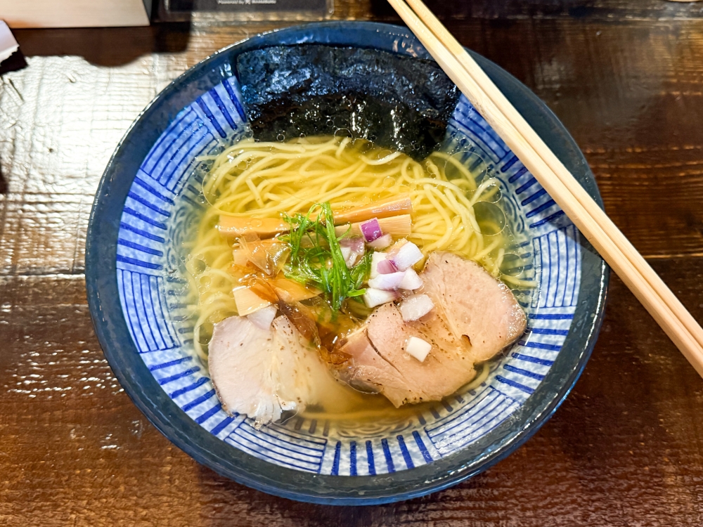 For a lighter flavour, go for their Shio Ramen with chicken broth paired with salt 'tare' and 'char siu'. — Picture by Lee Khang Yi