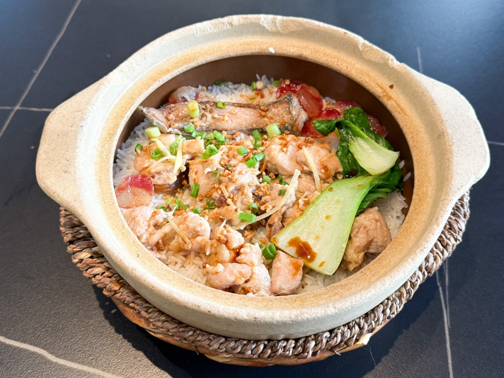 For those who miss the local claypot chicken rice, opt for the Mushroom Boneless Chicken Drumstick with a side order of salted fish and ‘lap cheong’. — Picture by Lee Khang Yi