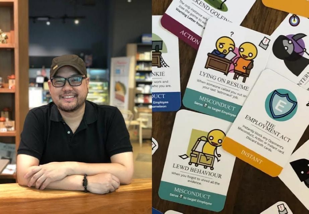 Yee I-Van, 43, drew on his years of management experience to create HR: The Toxic Workplace Game. — Picture courtesy of Yee I-Van