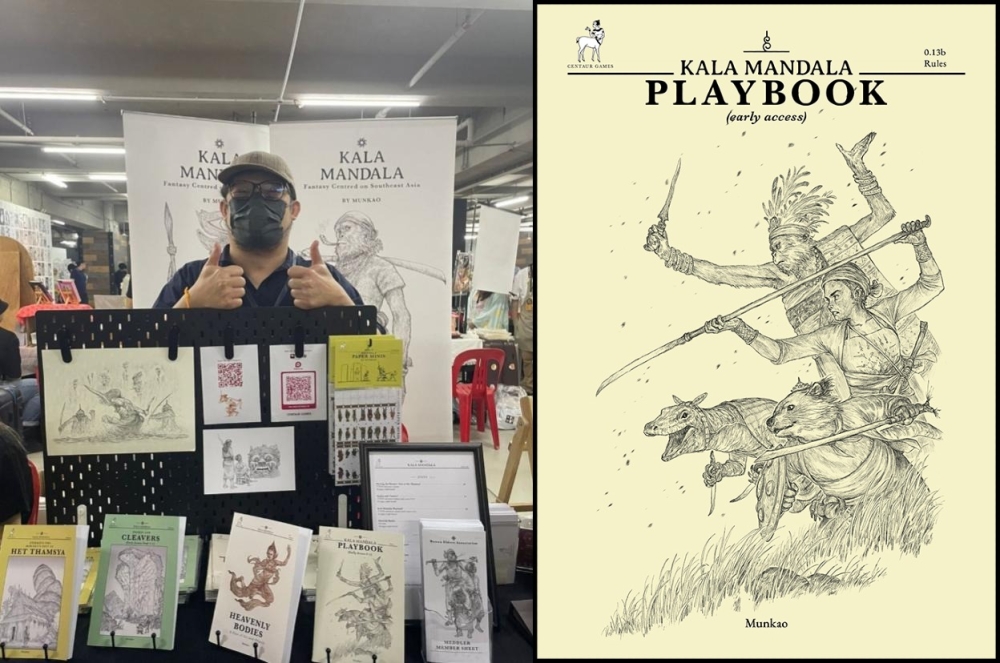 Malaysian Munkao, 44, created Kala Mandala, a tabletop role-playing game (TTRPG) set in a fantasy world inspired by Southeast Asia. — Picture courtesy of Munkao