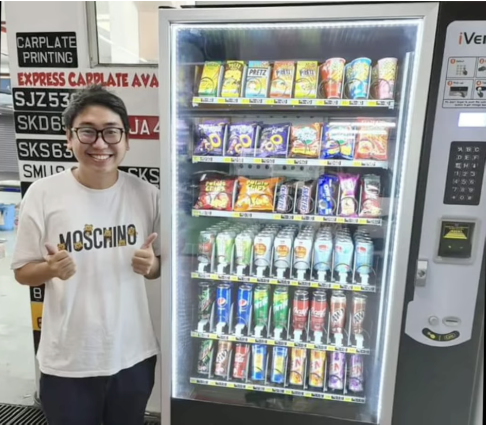 Facebook screengrab from Nozomii Vending shows founder Lim Jian Bin, also known as Takeshi Lim, who started Nozomii Vending in 2021 after working as a private vehicle driver, was declared a bankrupt in July 2026, with at least 40 investors in his business stuck with losses amounting to millions of dollars. 