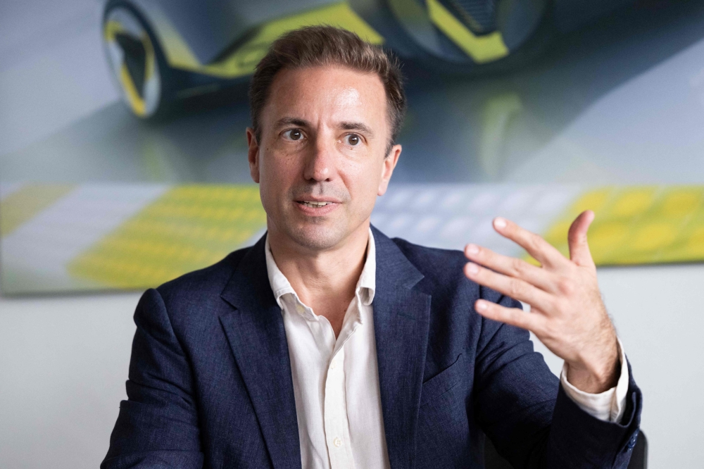 Opel CEO Florian Huettl speaks during an AFP interview at the company’s headquarters in Ruesselsheim, Germany, on June 30, 2026, as the carmaker cuts engineering jobs and expands its partnership with China’s Leapmotor. — AFP pic