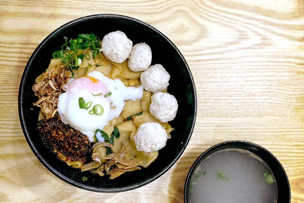Balls of handmade pork paste. — Picture by CK Lim