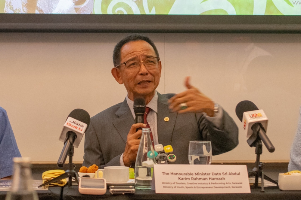 Tourism, Creative Industry and Performing Arts Minister Datuk Seri Abdul Karim Rahman Hamzah said South Korea was among the markets being considered for AirBorneo, with Jeju Island identified for the proposed direct connection. — The Borneo Post pic