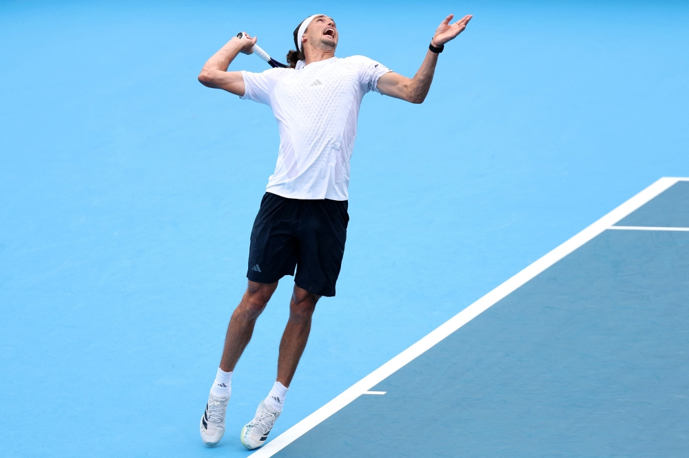 Alexander Zverev of Germany serves during a match against Tommy Paul of the United States on day nine of the Cincinnati Open at Lindner Family Tennis Center on August 19, 2026 in Mason, Ohio. — AFP pic