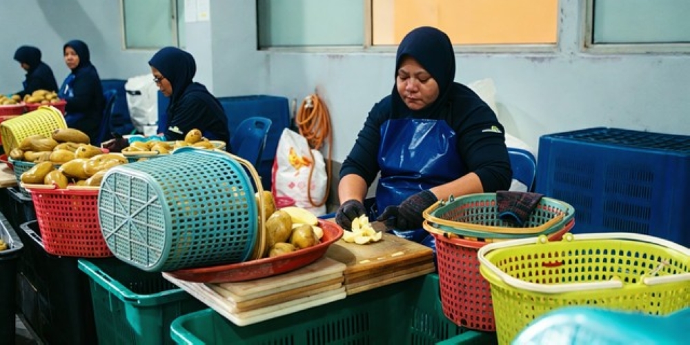 Production of the pickled fruits at Jeruk Madu Pak Ali’s factory in Simpang Ampat, Penang. — Picture courtesy of Penang Global Tourism