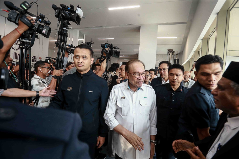 Prime minister  Anwar Ibrahim said the new Finas Tower marks a new chapter in strengthening Malaysia’s film and audiovisual industry as part of the Orange Economy. — Picture by Sayuti Zainudin