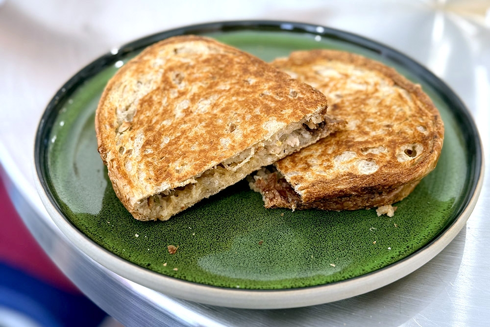 Tuna melt double cheese sourdough toastie. — Picture by CK Lim
