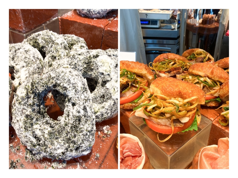 Limited edition flavours have also been introduced in Seoul and New York, like a seaweed flavour (left) and a ‘bossam’ inspired donut (right). — Picture by Lee Khang Yi