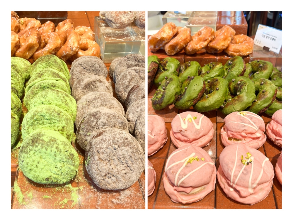 All of their donuts are carefully shaped and fried by hand (left). The donuts use cream that is made in-house (right). — Picture by Lee Khang Yi