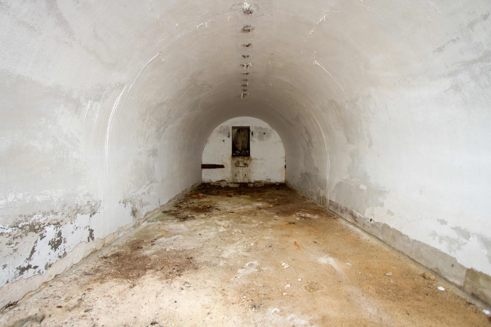 A well-preserved space within the ruins of the former Patronenfabrik ammunition factory in Hirtenberg, Austria, is pictured on August 22, 2026, where forced labourers manufactured munitions during World War II. — AFP pic