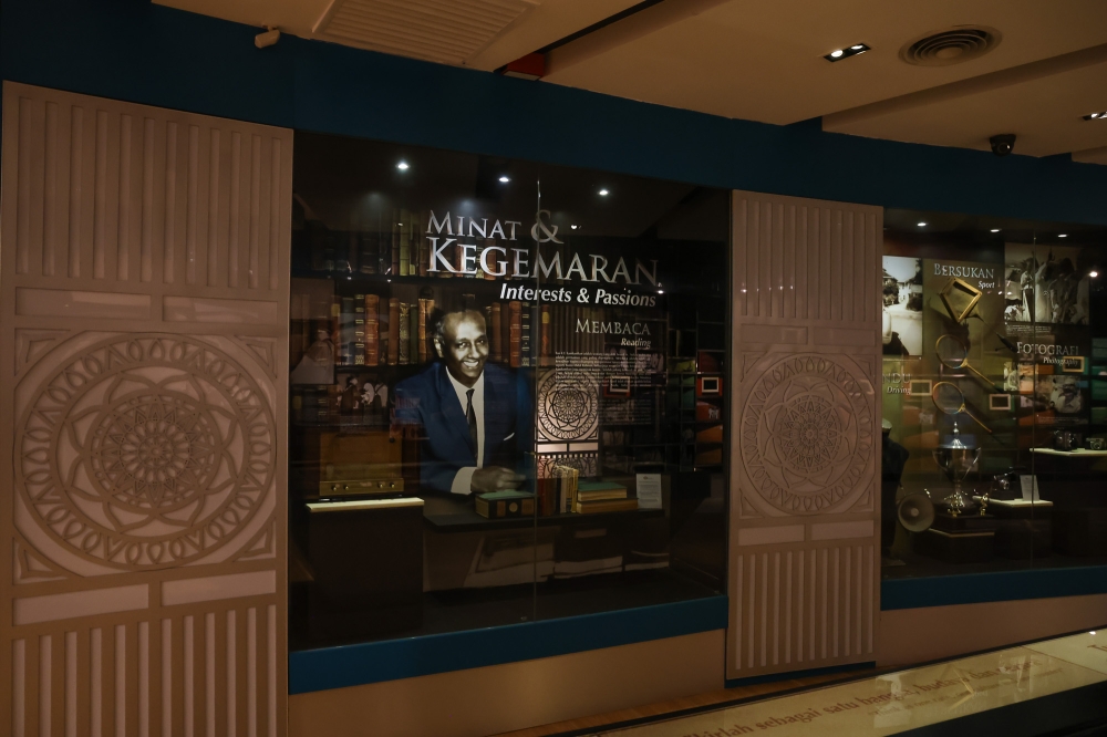 Personal items on display at former MIC president Tun VT Sambanthan’s gallery at the Statesman Memorial. — Picture by Yusof Isa