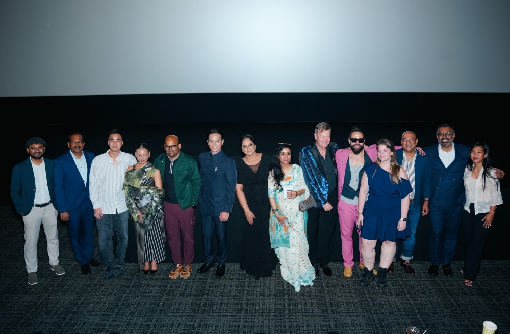 The team behind ‘Peluru Senja’ attends the film’s Malaysian gala premiere at GSC LaLaport BBCC. — Picture courtesy of MSK Cinemas Sdn Bhd