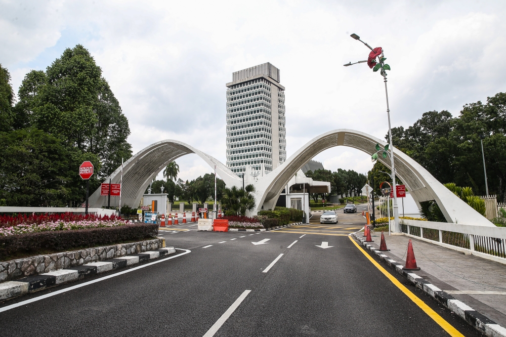 A general view of the Parliament building in Kuala Lumpur November 6, 2025. The new Parliament complex was completed in time for Malaysia’s formation. — Picture by Yusof Isa
