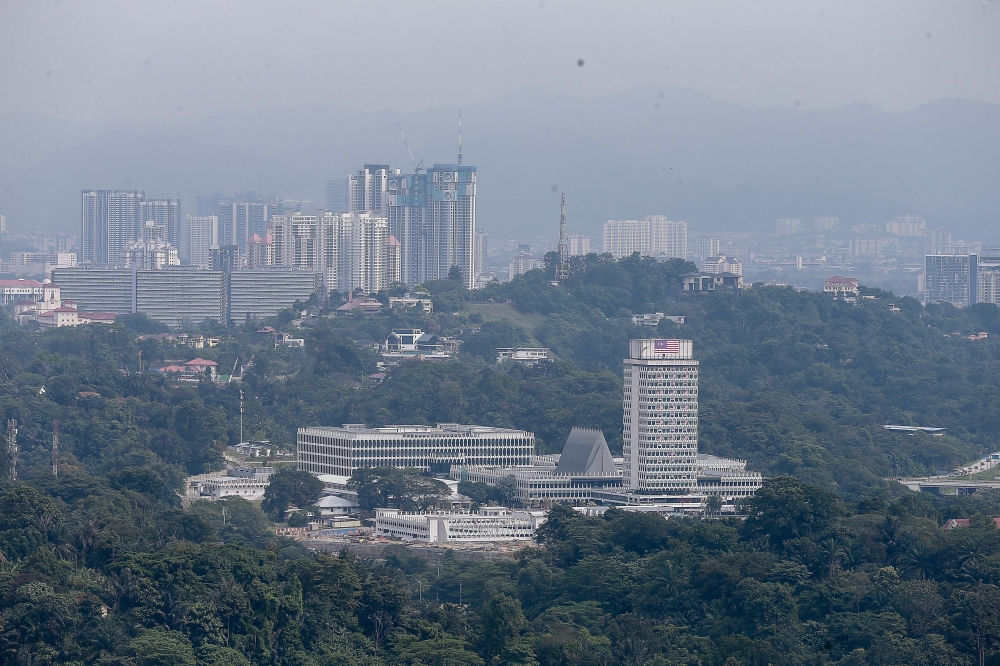 An aerial view of the Parliament complex in Kuala Lumpur February 25, 2025. Parliament gave self-government a permanent home. — Picture by Sayuti Zainudin