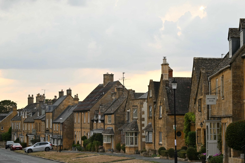 The village of Broadway is pictured, in a region known as the Cotswolds, west of London August 26, 2026. Local media reported that the couple plan to stay for ‘an extended period’, living in a home in the Cotswolds region, in central England, having enrolled their children at a school for the coming academic year. — AFP pic