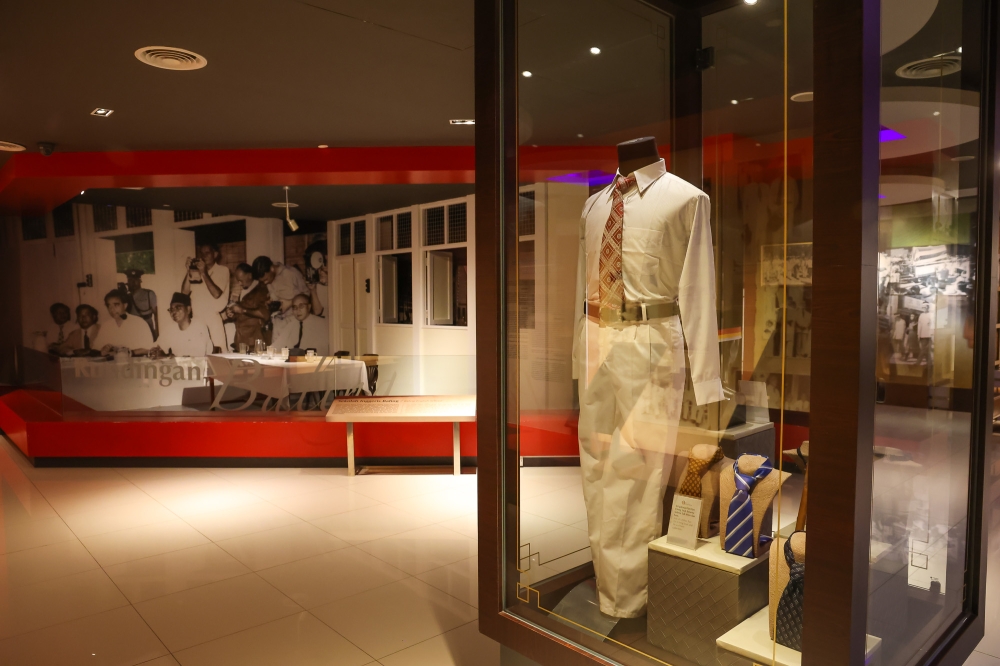 Archival and historical materials on display at former MCA president Tun Tan Cheng Lock’s gallery at the Statesman Memorial. — Picture by Yusof Isa