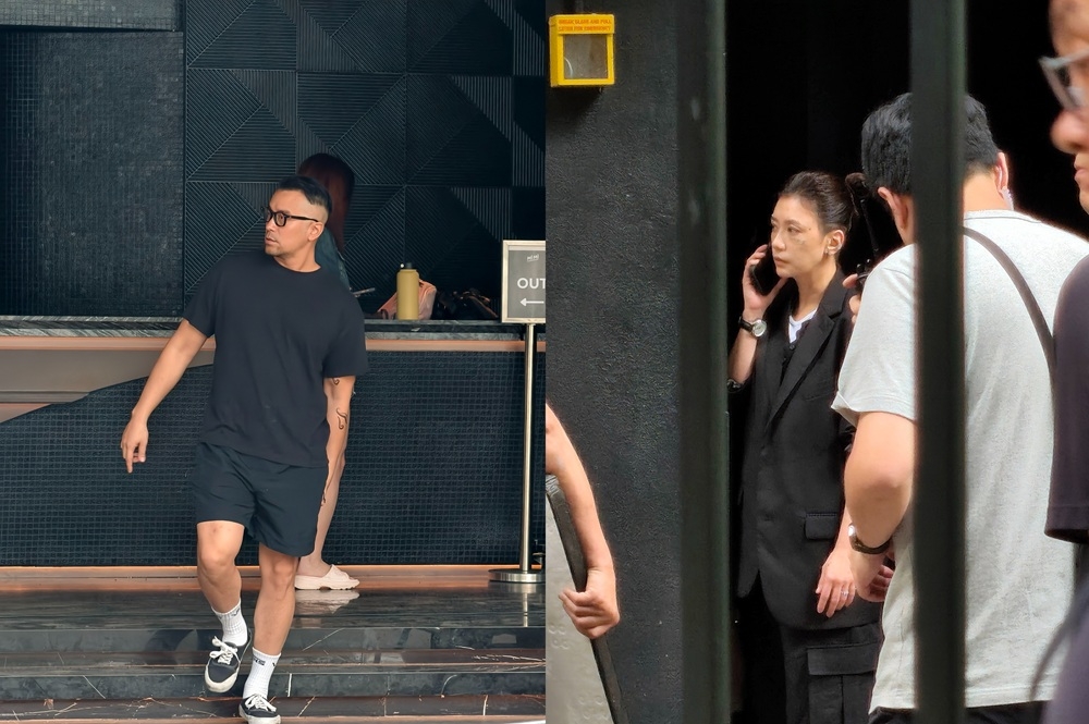 Joseph Chang (left) and Alyssa Chia during a shoot in Kuala Lumpur for ‘Saving Brother Ryan’ in early August. — Picture courtesy of 3 Triple P Limited