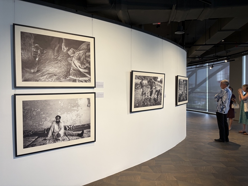 The exhibition, which was officially launched today, featured 38 photographs taken between 2007 and 2025 by Alison Locke, Cory Wright, Giovanni Diffidenti and Werner Anderson, alongside four artworks by Professor Lin Xiang Xiong. — Picture by Opalyn Mok