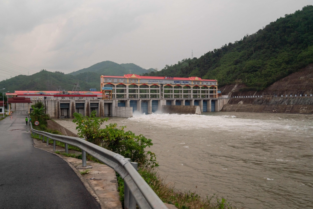 This photo taken on May 23, 2022, shows the Nam Ou 1 Hydropower Project, a 180-megawatt hydroelectric plant in Pak Ou District, Luang Prabang Province. — AFP pic