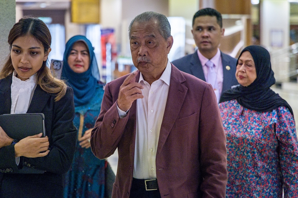 Former Prime Minister, Tan Sri Muhyiddin Yassin is pictured at the Kuala Lumpur High Court Complex on September 2, 2026. — Picture by Firdaus Latif