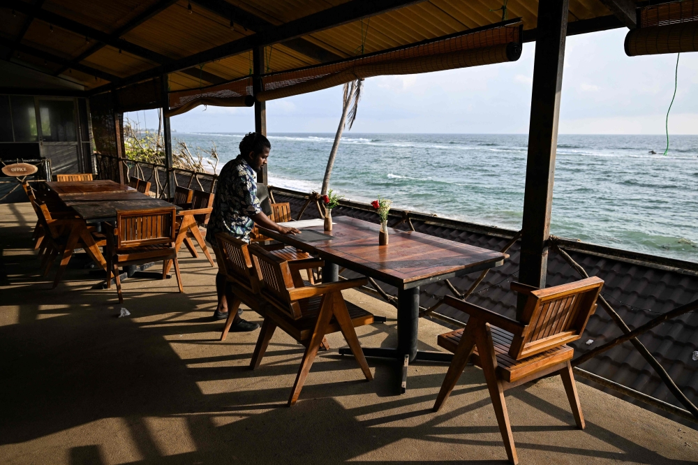 Seafood shack Beach Wadiya. — AFP pic