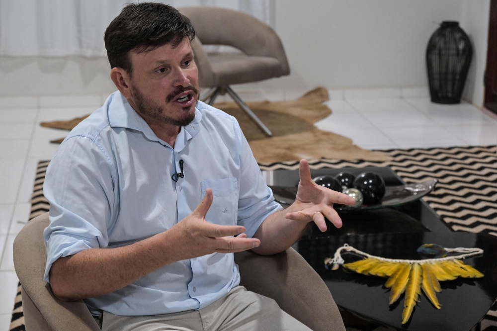 Oiapoque mayor Inacio Monteiro Maciel speaks during an interview with AFP in Oiapoque, Amapa state, Brazil on September 3, 2026. — AFP pic