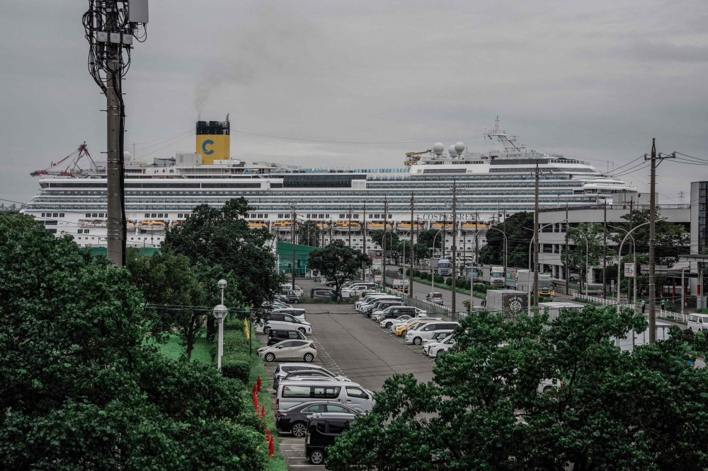 The Costa Serena cruise ship docks at the Port of Nagoya ahead of the 2026 Asian Games in Nagoya, Aichi prefecture September 15, 2026. The Costa Serena is a 290-metre-long cruise ship that will be used as an accommodation facility for athletes and officials during the 2026 Asian Games. — AFP pic